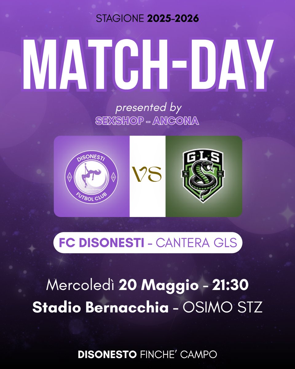 Disonesti FC match day fixture graphic against Cantera GLS