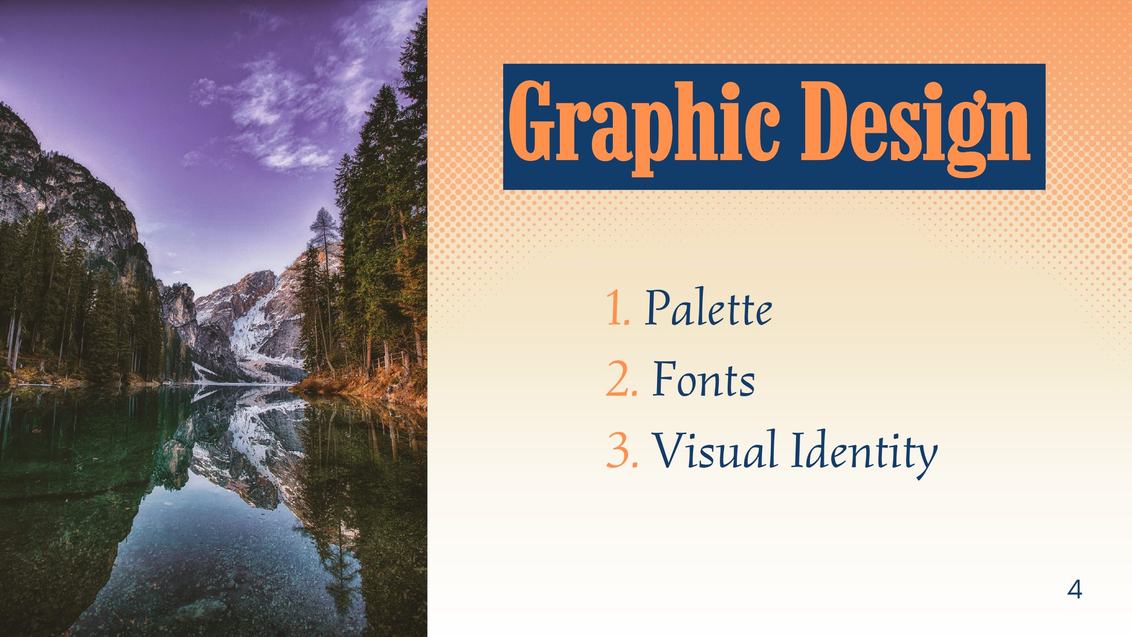 Orizon brand and social media design presentation, slide 4 of 14
