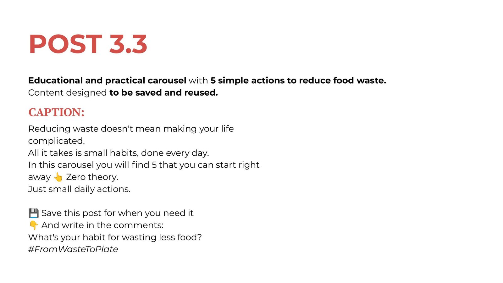 Chef in Camicia social media campaign presentation, slide 17 of 21