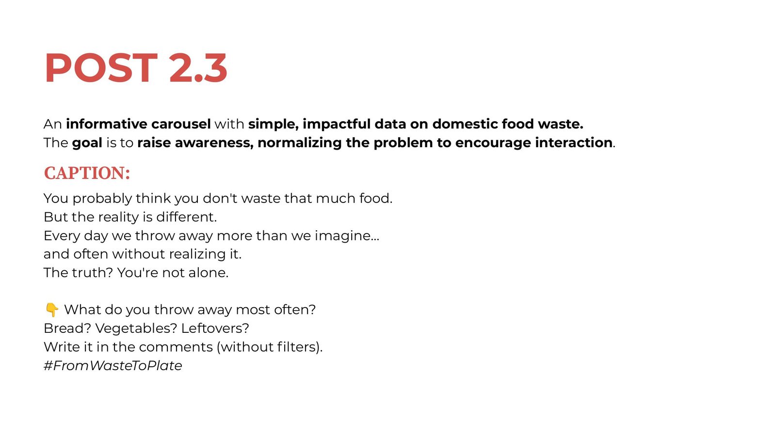 Chef in Camicia social media campaign presentation, slide 14 of 21